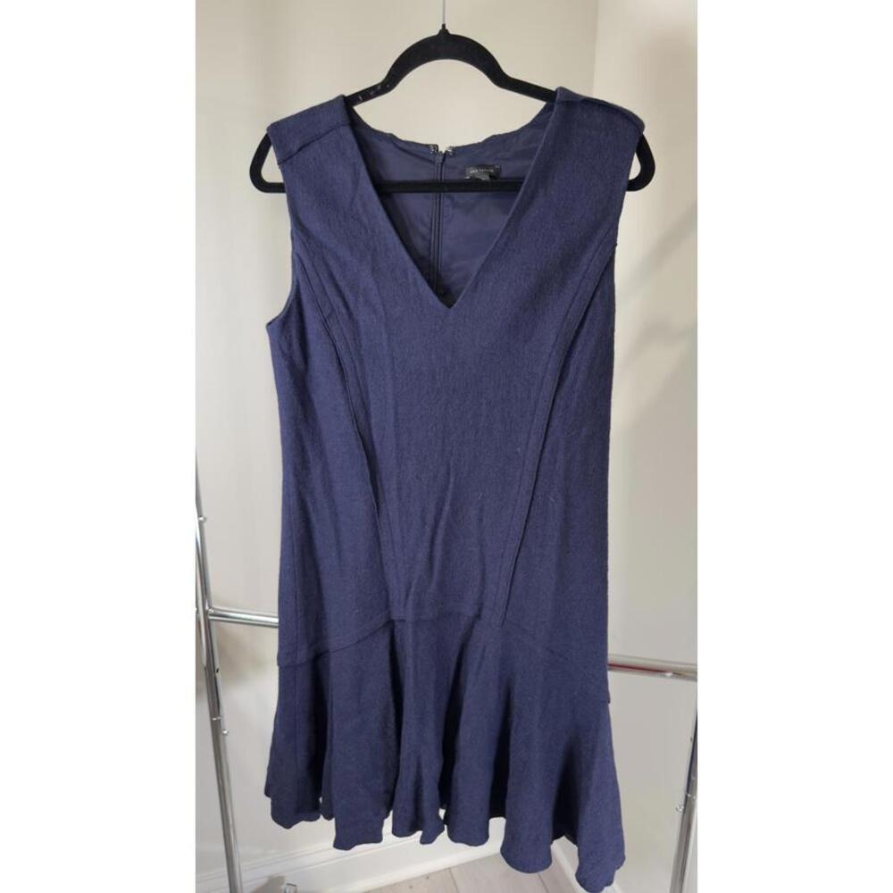 Elegant Ann Taylor Navy Blue Dress - Size 10